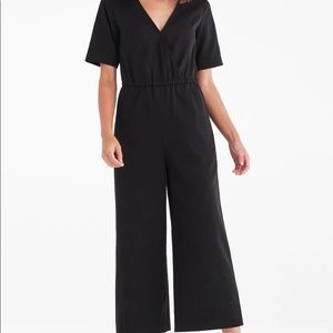 EUC vetta wrap jumpsuit black S